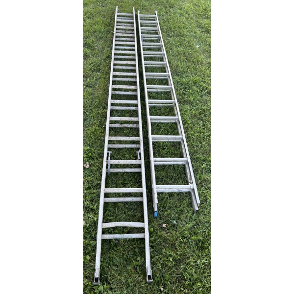 LOT OF 2 - ALUM EXT LADDERS