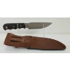 Image 1 : KNIVES OF ALASKA BUSH CAMP SUREGRIP KNIFE W/ LEATHER SHEATH 