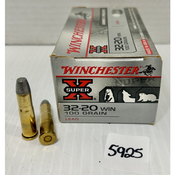 AMMO: 50X WINCHESTER 32-20 - 100 GR.