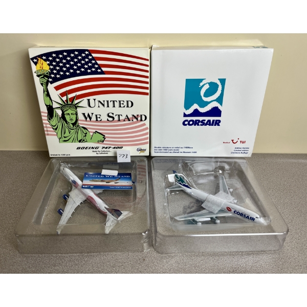 UNITED WE STAND 747-400 AND CANADIAN CORSAIR 747-300 MODELS