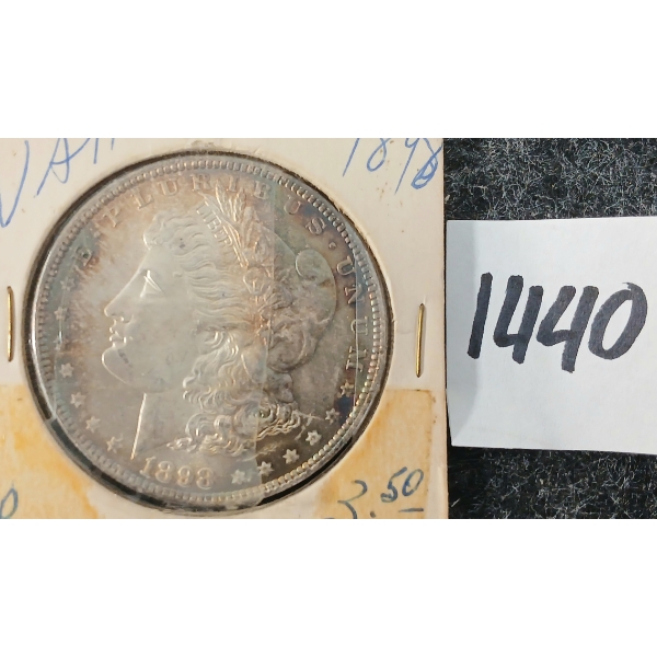 1898 US SILVER MORGAN DOLLAR