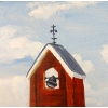 Image 2 : "OLD ST. JOHN'S ANGLICAN CHURCH" BY LUELLA THOMSON (1934 - 2025) - FRAMED ACRYLIC ON CANVAS
