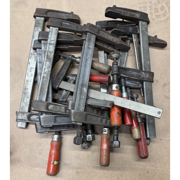 LOT OF 13 C-CLAMPS 