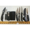 Image 2 : LOT OF 6 - ASSORTED FOLDING & FIXED BLADE KNIVES W/ SHEATHS