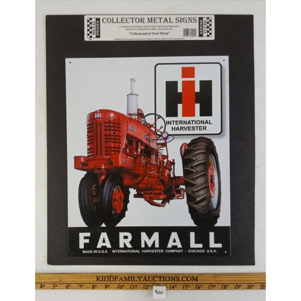 INTERNATIONAL HARVESTER FARMALL METAL SIGN