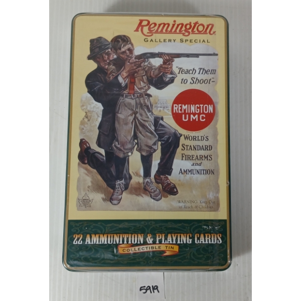 AMMO: 400X REMINGTION GOLDEN .22 LR & COLLECTABLE PLAYING CARDS