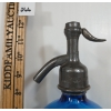 Image 5 : CREEMERS & JANSSEN ANTWERPEN - COBALT BLUE ACID-ETCHED BARLEY TWIST - SYPHON BOTTLE