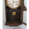 Image 5 : UNKNOWN DARK WOOD WALL CLOCK
