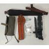 Image 3 : LOT OF 5 - KA-BAR HUNTING KNIFE, BIANCHI LEATHER HOLSTER, ALLEN SLING, ETC