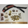 Image 1 : JOB LOT - MILITARY DOG TAG, UNIFORM BUTTONS, GLASGOW GEORGE V BRIDGE PHOTO, ETC