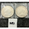 Image 2 : LOT OF 2 - 1949 CDN SILVER DOLLARS - TERRA NOVA