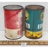 Image 5 : LOT OF 2 - EN-AR-CO MOTOR OIL & WHITE ROSE FIBRE QT CANS