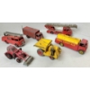 Image 3 : LOT OF 6 - DINKY TOYS DIECAST MODELS - SHELL CHEMICALS TRUCK, FIRE ENGINES, DUMP TRUCK, ETC