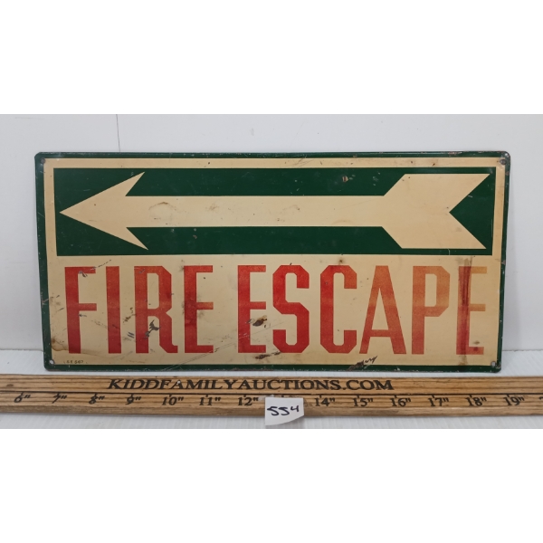 FIRE ESCAPE SST SIGN