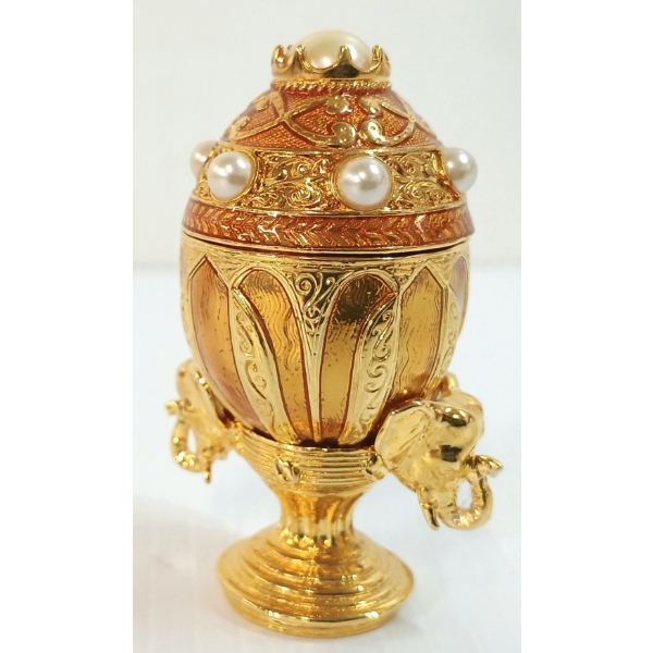 EDGAR BEREBI LIMITED EDITION PEARL OF INDIA TRINKET EGG - CIRCA 1990s - 2010s
