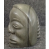 Image 3 : MAN'S HEAD - SIGNED - STONE 