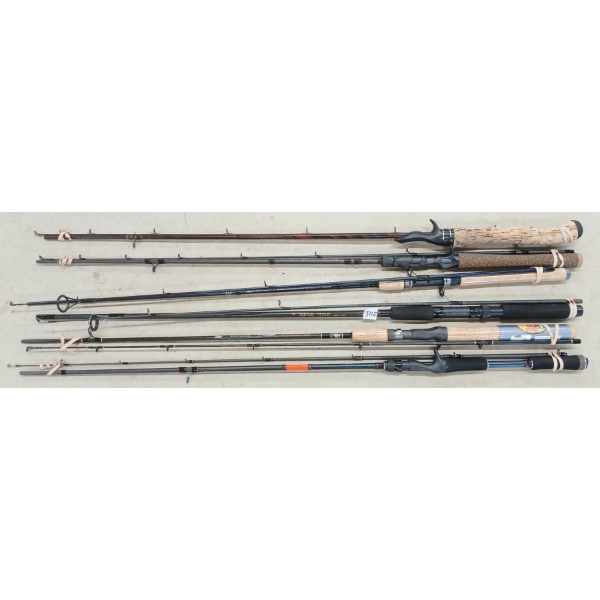 LOT OF 6 - ASSORTED FISHING RODS
