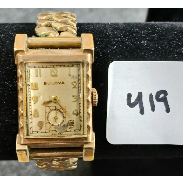 MEN'S BULOVA 10K GOLD FILLED WRISTWATCH