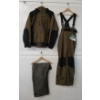 Image 1 : LOT OF 3 - SPORTCHIEF WET WEATHER GEAR - JACKET, PANTS & OVERALLS