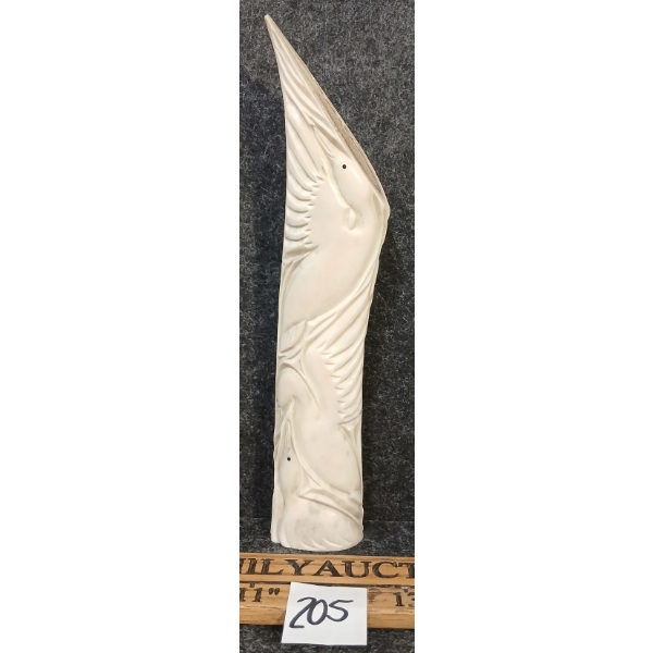 TOTEMPOLE BY DANIEL ANNANACK (PRS CDN ARTIST) - CARIBOU ANTLER