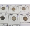 Image 2 : LOT OF 10 - 1936-1954 CDN 10 CENT SILVER COINS