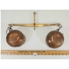 Image 5 : BRASS & COPPER HANGING SCALE
