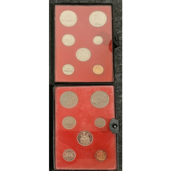 LOT OF 2 - 1971 & 1972 RCM UNCIRCULATED PROOF SETS