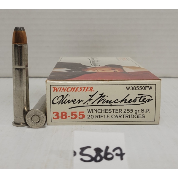 AMMO: 20X WINCHESTER .38-55 255 GR. SP