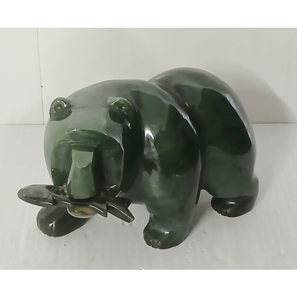 JADE BEAR W/ FISH