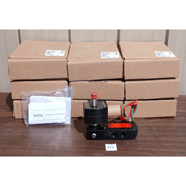 LOT OF 9 - ASCO RED-HAT SOLENOID VALVE