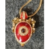 Image 3 : "FABERGE EGG (REPRO)" PENDANT NECKLACE