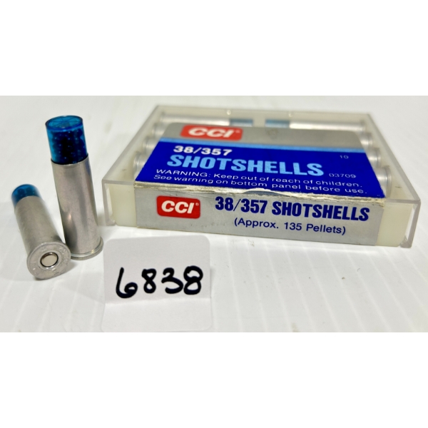 AMMO: 10X CCI .38 SPL / .357 MAG - #9 BIRDSHOT