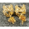 Image 2 : PAIR OF GOLD TONED DIAMONELLE EARRINGS