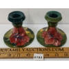 Image 2 : PAIR OF MOORCROFT CERAMIC CANDLE HOLDERS