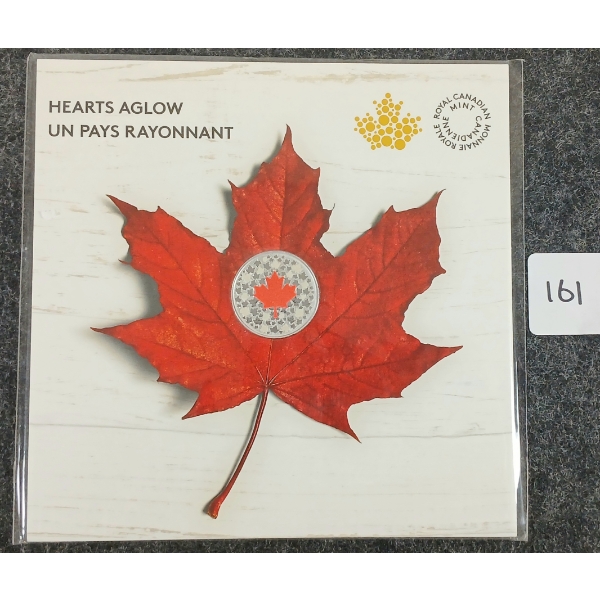 2018 RCM FINE SILVER $5 COIN - HEARTS AGLOW