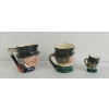 Image 6 : LOT OF 4 - WARNER PINE TRINKET BOX & MINIATURE TOBY MUGS