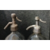 Image 7 : LOT OF 2 - ADANAC SODA & G. FAUMAN - CLEAR ACID-ETCHED - 26OZ SELTZER BOTTLES