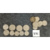 Image 1 : LOT OF 18 - U.S. 5, 10 & 25 CENT COINS
