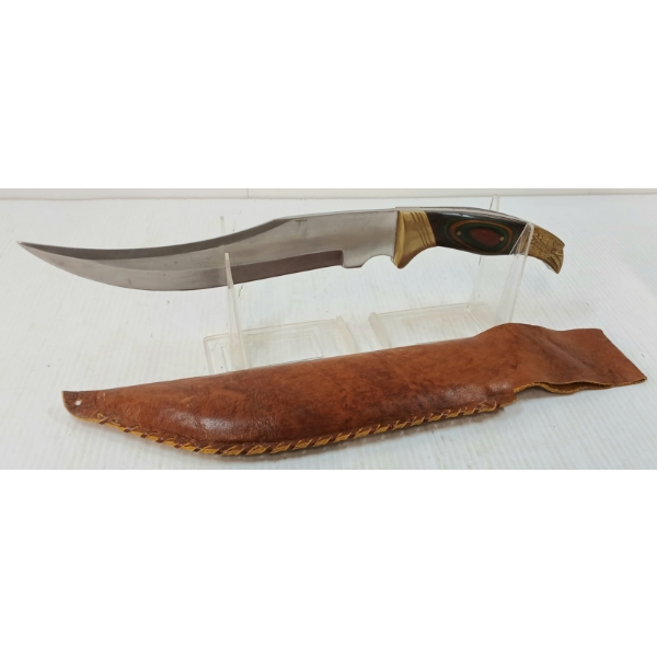 EAGLE HEAD BOWIE KNIFE W/ SHEATH