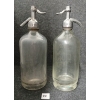 Image 2 : LOT OF 2 - LION SELTZER WKS. & H. BAYER & CO. - CLEAR ACID-ETCHED - 26OZ SELTZER BOTTLES