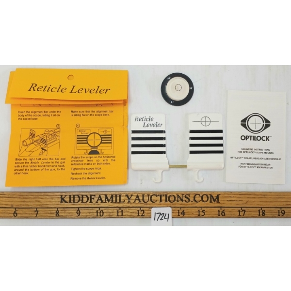 LOT OF 2 - RETICLE LEVELER & BUBLE LEVEL