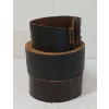 Image 2 : LOT OF 3 - MISC LEATHER BELTS