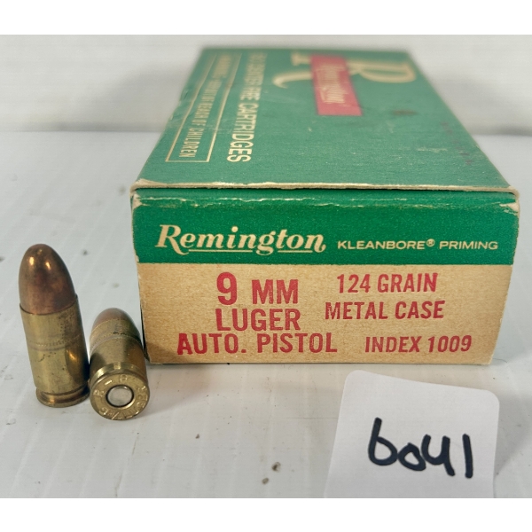 AMMO: 50X REMINGTON 9 MM - 124 GR FMJ