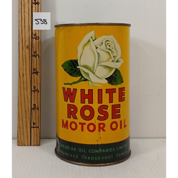WHITE ROSE MOTOR OIL QT CAN