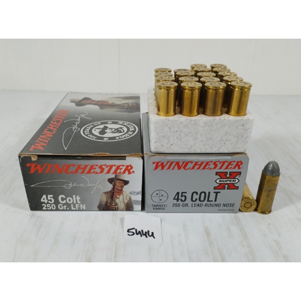AMMO: 70X WINCHESTER .45 COLT - 250 & 255GR - LFN & RN - INCL SEALED