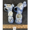 Image 2 : LOT OF 4 - SHAFER & VATER CERAMIC PITCHERS
