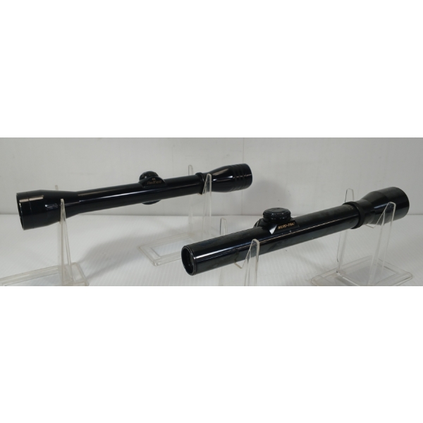 LOT OF 2 - REDFIELD 4X & WEAVER K2.5-1 RIFLESCOPES 