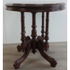 Image 3 : OVAL PARLOR TABLE - MAHOGANY - C. VICTORIAN ERA