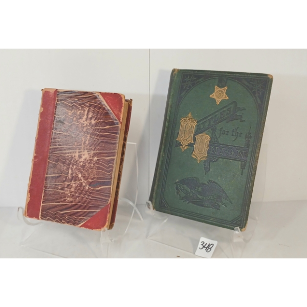 LOT OF 2 - 1865 "HISTORICAL VIEW OF THE AMERICAN REVOLUTION" & 1875 "BATTLES FOR THE UNION"