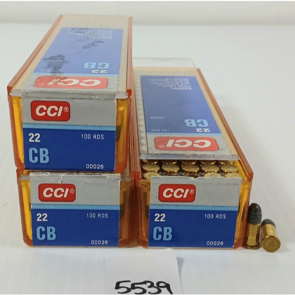AMMO: 300X CCI .22 CB